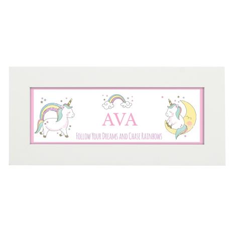 Personalised Baby Unicorn Name Frame £19.99